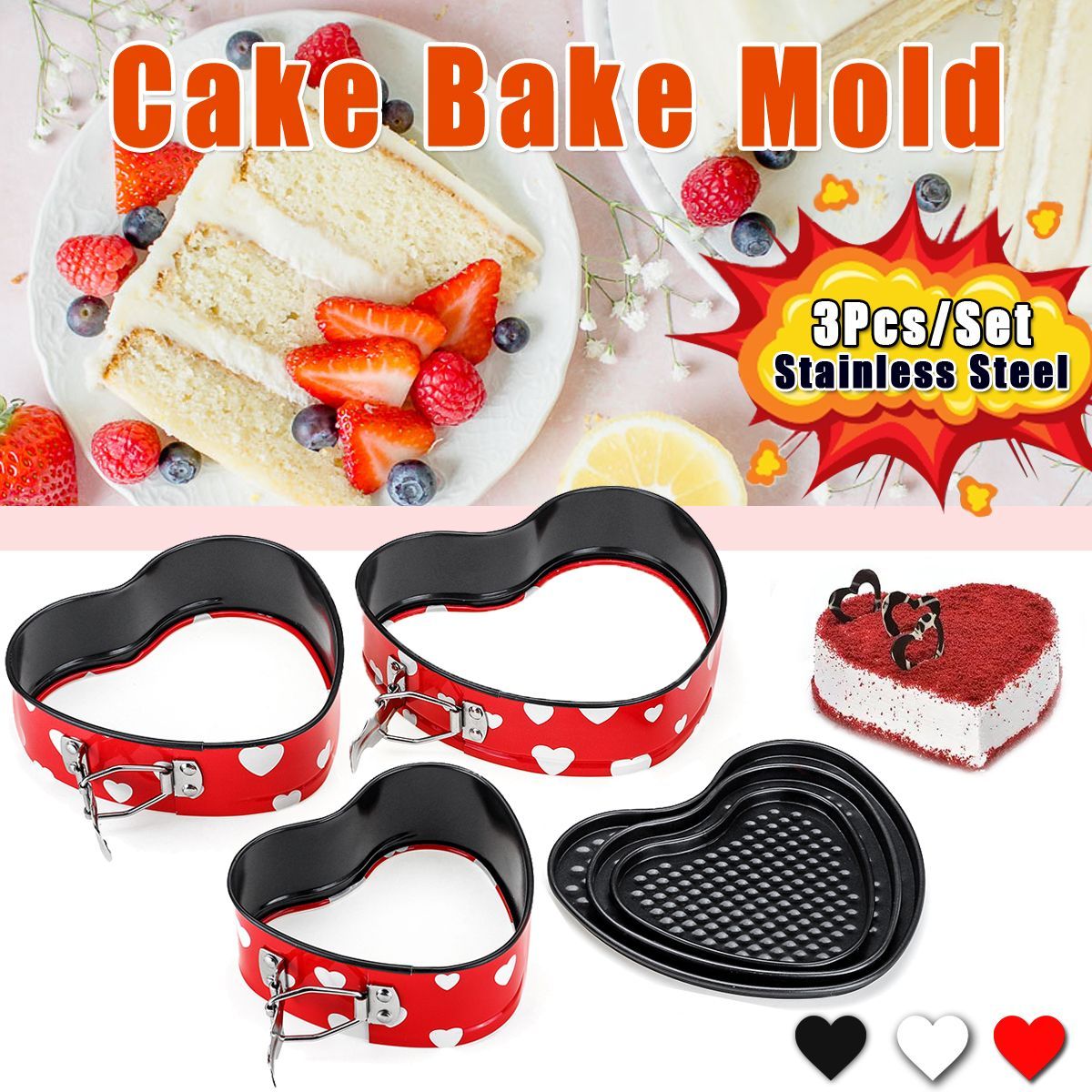 3Pcs--kit-Mini-Cake-Bake-Mould-With-Removable-Bottom-Heart-Shape-Baking-Kitchen-1649395