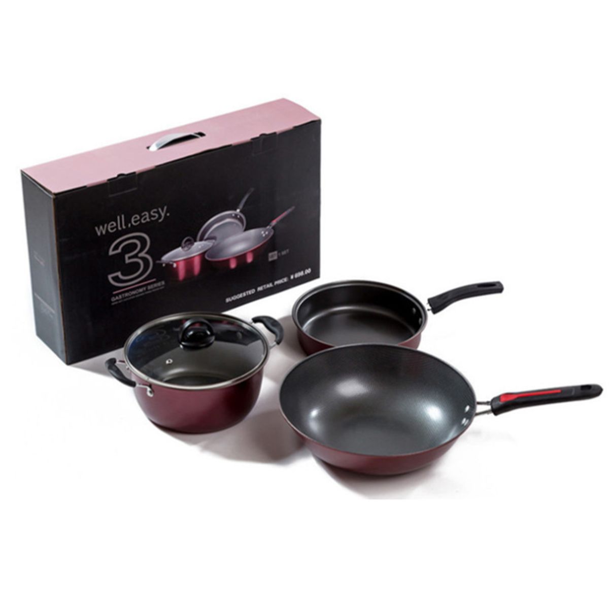 3Pcs-Non-stick-Kitchen-Cookware-Frying-Pan-Soup-Pot-Wok-Set-Cooking-Cooker-Tool-1708925