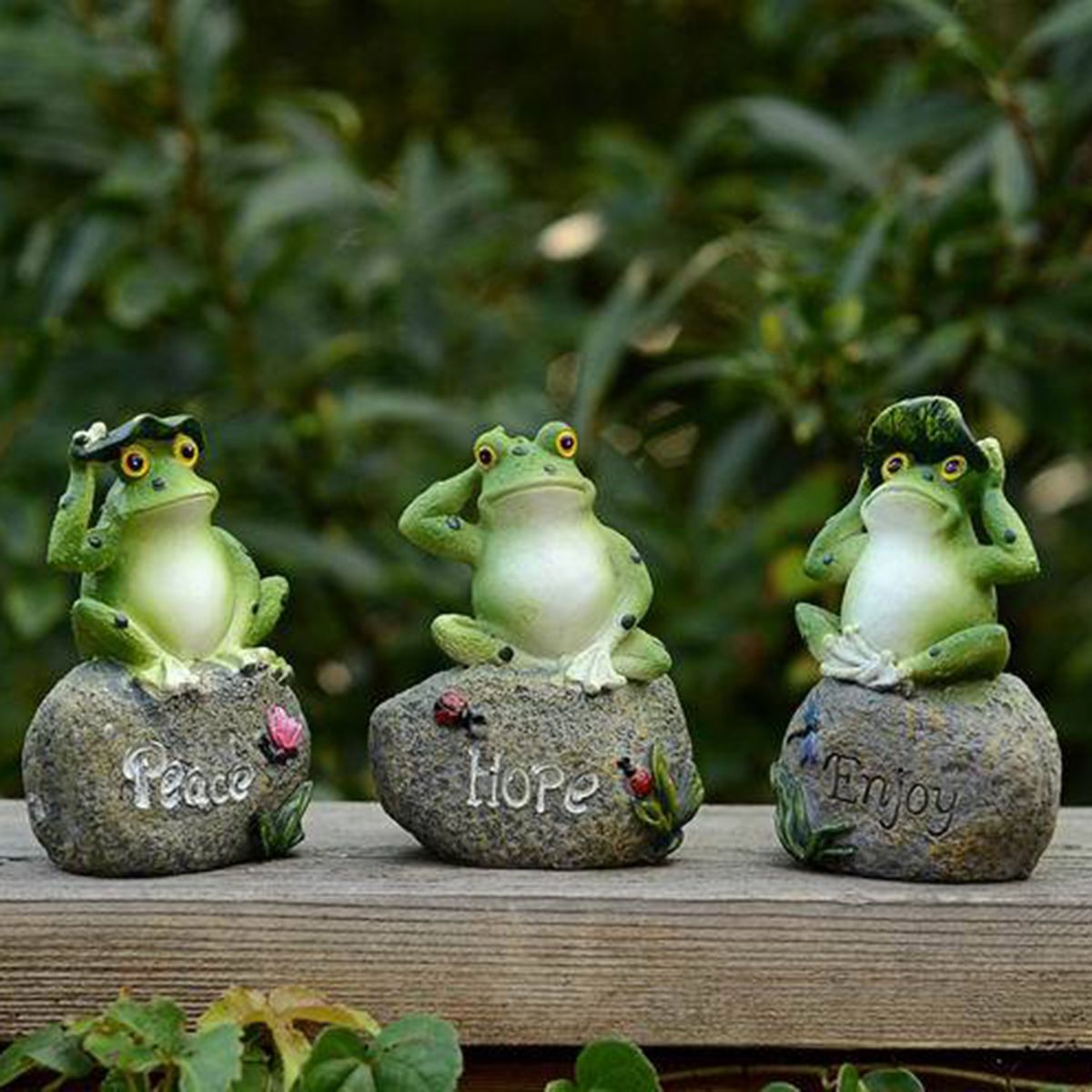 3pcs-Frogs-Garden-Statues-Art-Figurines-Outdoor-Patio-Ornament-1390134