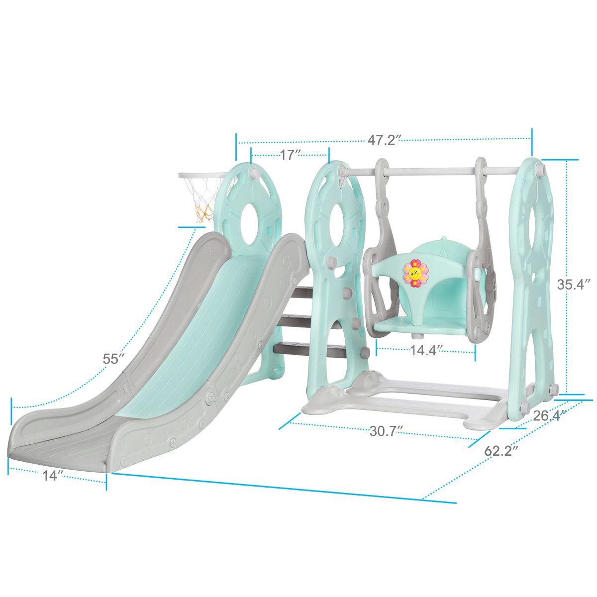 4-in-1-Slide-Playset-Ladder-Stand-Children-Slide-Basketball-Backboard-Ring-Swing-Set-1704954