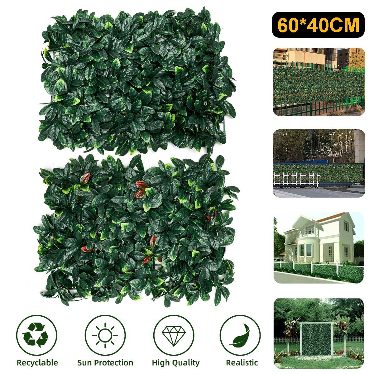 4060CM-Artificial-Topiary-Hedges-Panels-Plastic-Faux-Shrubs-Fence-Mat-Greenery-Wall-Backdrop-Decor-G-1729461