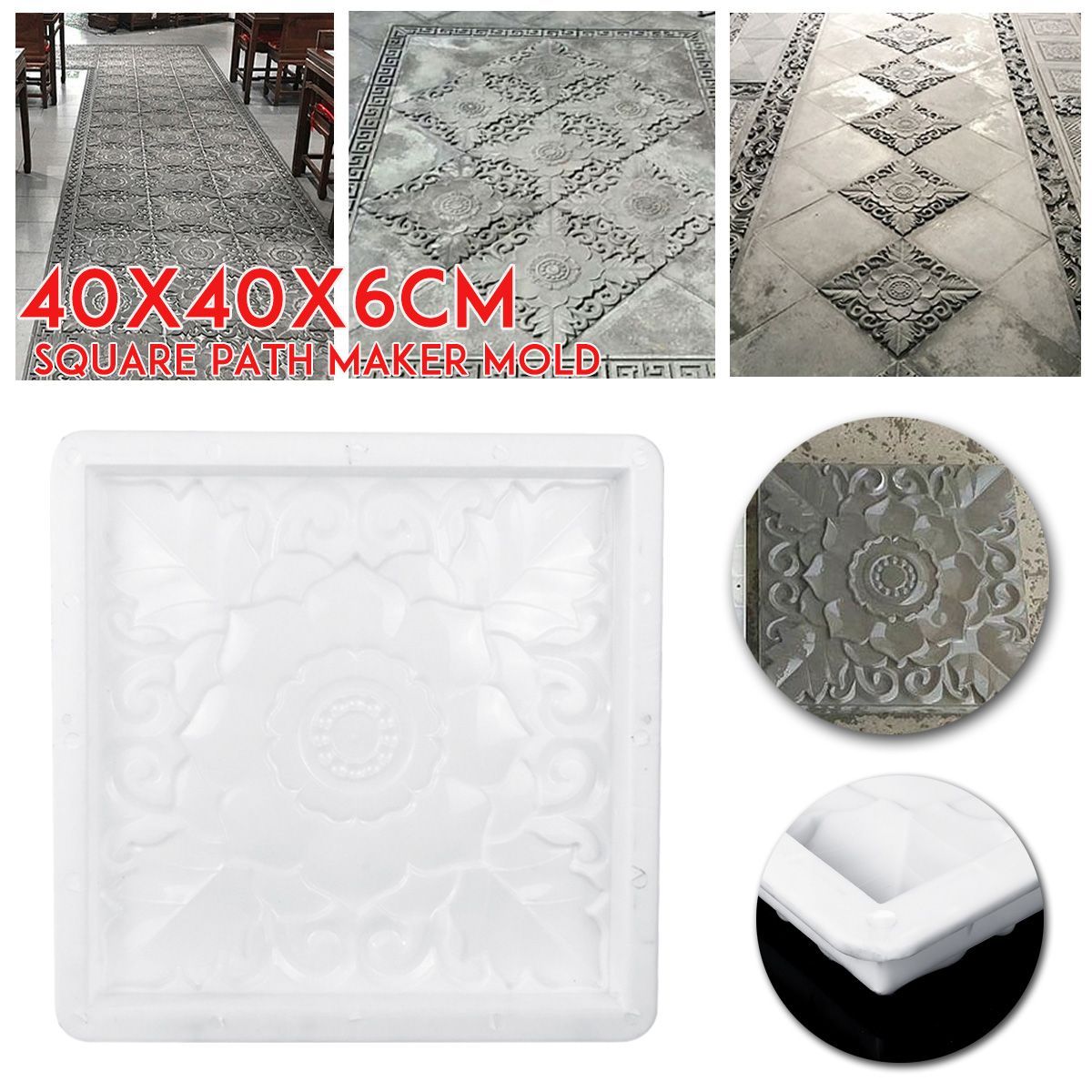 40x40CM-Home-DIY-Garden-Path-Maker-Road-Paving-Cement-Stone-Mold-Mould-Brick-Decorations-1517312