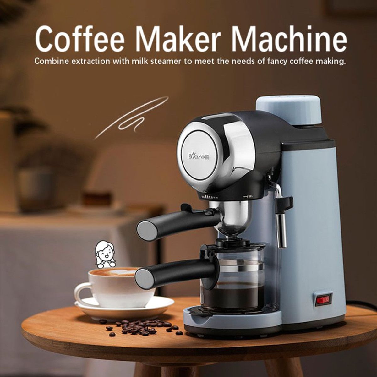 5-Bar-800W-Coffee-Machine-Espresso-Cappuccino-Latte-Drink-Maker-Milk-Steamer-1700197