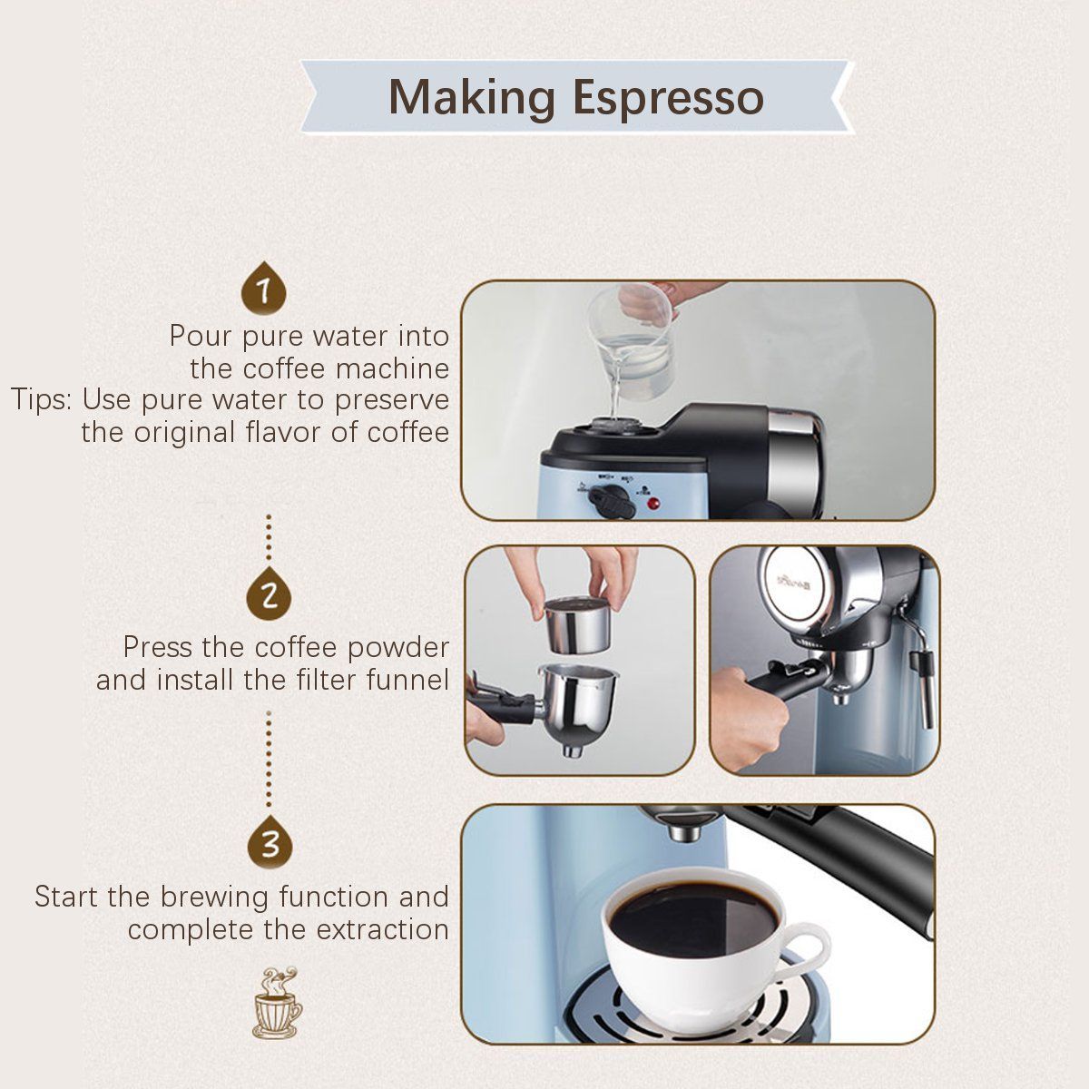 5-Bar-800W-Coffee-Machine-Espresso-Cappuccino-Latte-Drink-Maker-Milk-Steamer-1700197