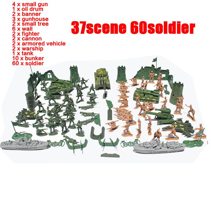 54-Scene--37-Scene-60-Soldiers-Military-Model-WW2-Scene-Army-Model-Brick-Tank-Figure-Collection-DIY--1472977