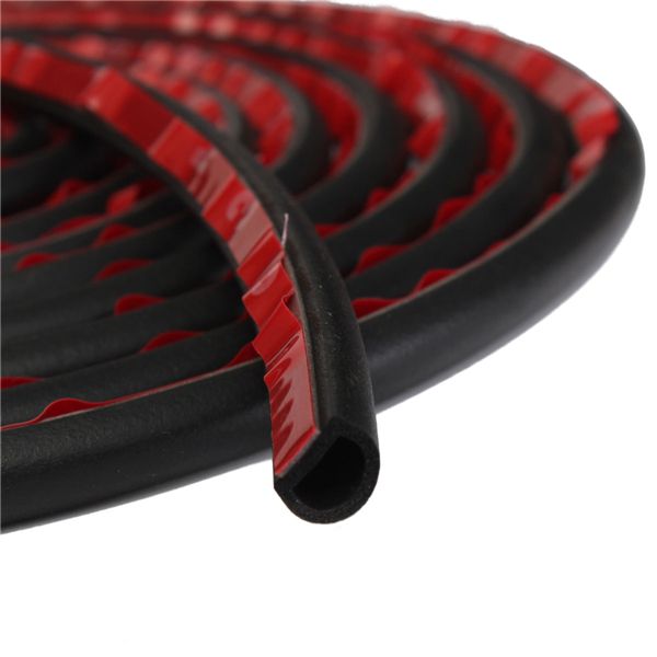 5M-Small-D-Shape-Car-Truck-Motor-Door-Hollow-Rubber-Seal-Weather-Strip-10x75mm-985512