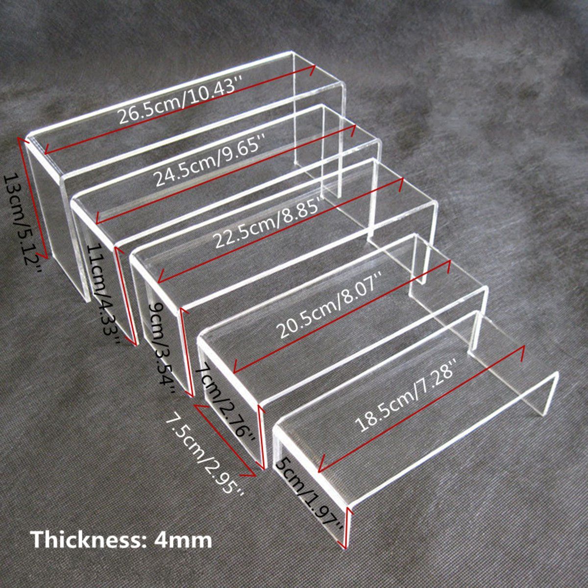 5Pcs-Clear-Acrylic-Perspex-Sturdy-Jewelry-Cupcake-Dessert-Display-Riser-Stand-Showcase-Decorations-1382269