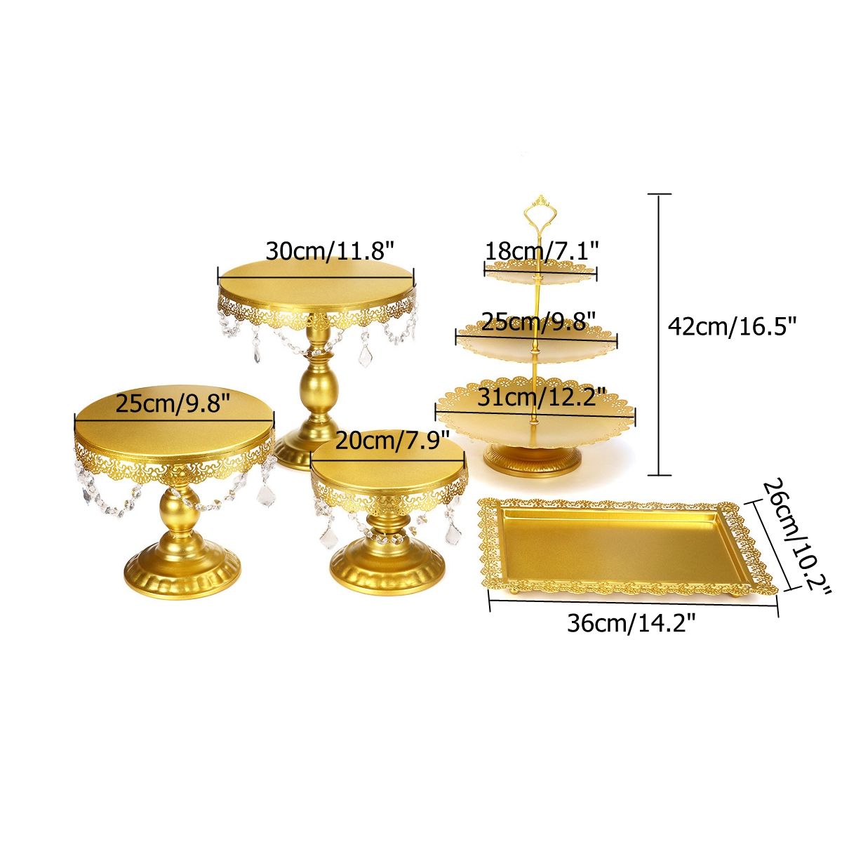 5Pcs-Metal-Cupcake-Stand-Cake-Dessert-Wedding-Event-Party-Display-Tower-Plate-1700346