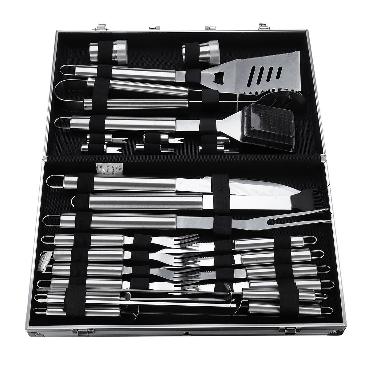 5Pcs26Pcs-Barbecue-Tool-Set-Stainless-Steel-Stick-Fork-Brush-Spatula-BBQ-Accessories-1434366