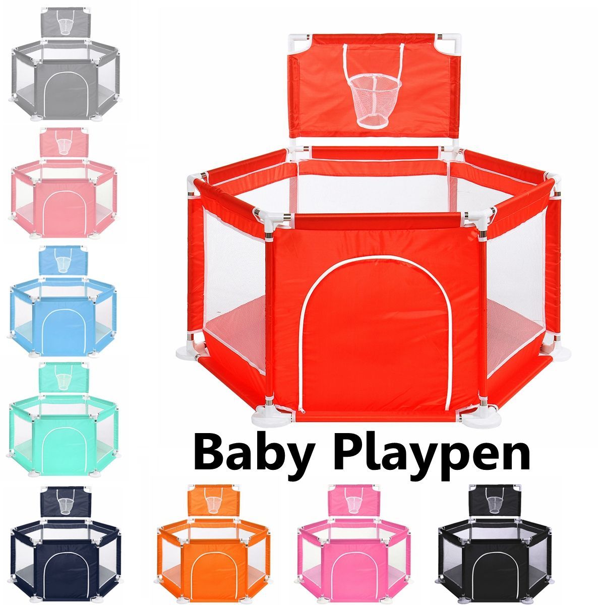 6-Panels-Baby-Playpen-Safety-Guard-with-Round-Zipper-Door-for-Toddler-Kids-Play-Game-Indoor-Outdoor--1585005