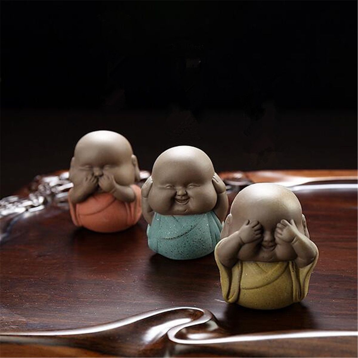 6-Types-Speak-Hear-See-NO-Evil-B-uddha-Monk-Statue-Ceramic-Tea-Pet-Shelf-Decorations-1304876