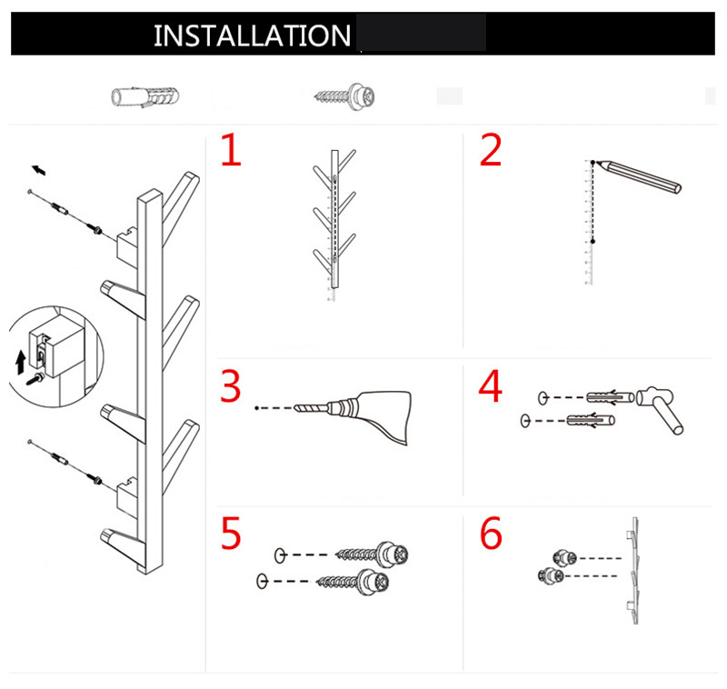 610-Hooks-Coat-Rack-Wall-Solid-Wood-Wall-Hanging-Living-Room-Bedroom-Decorative-Cloth-Hanger-Rack-Al-1640196