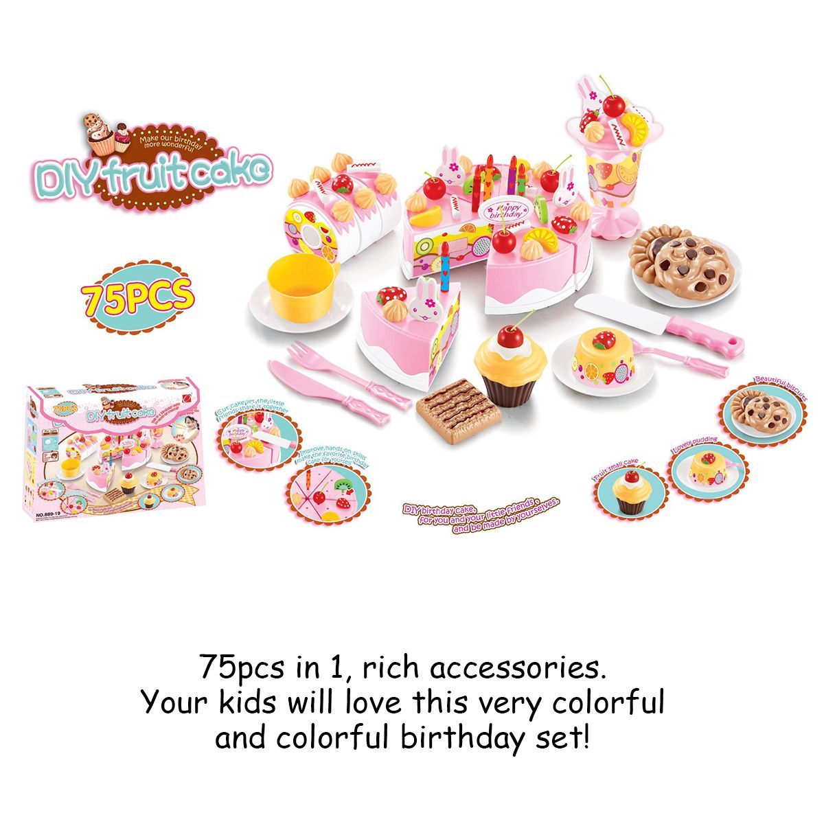 75Pcs-Kitchen-Toys-DIY-Cake-Donut-Birthday-Food-Pretend-Fruit-Cutting-Gift-1645481