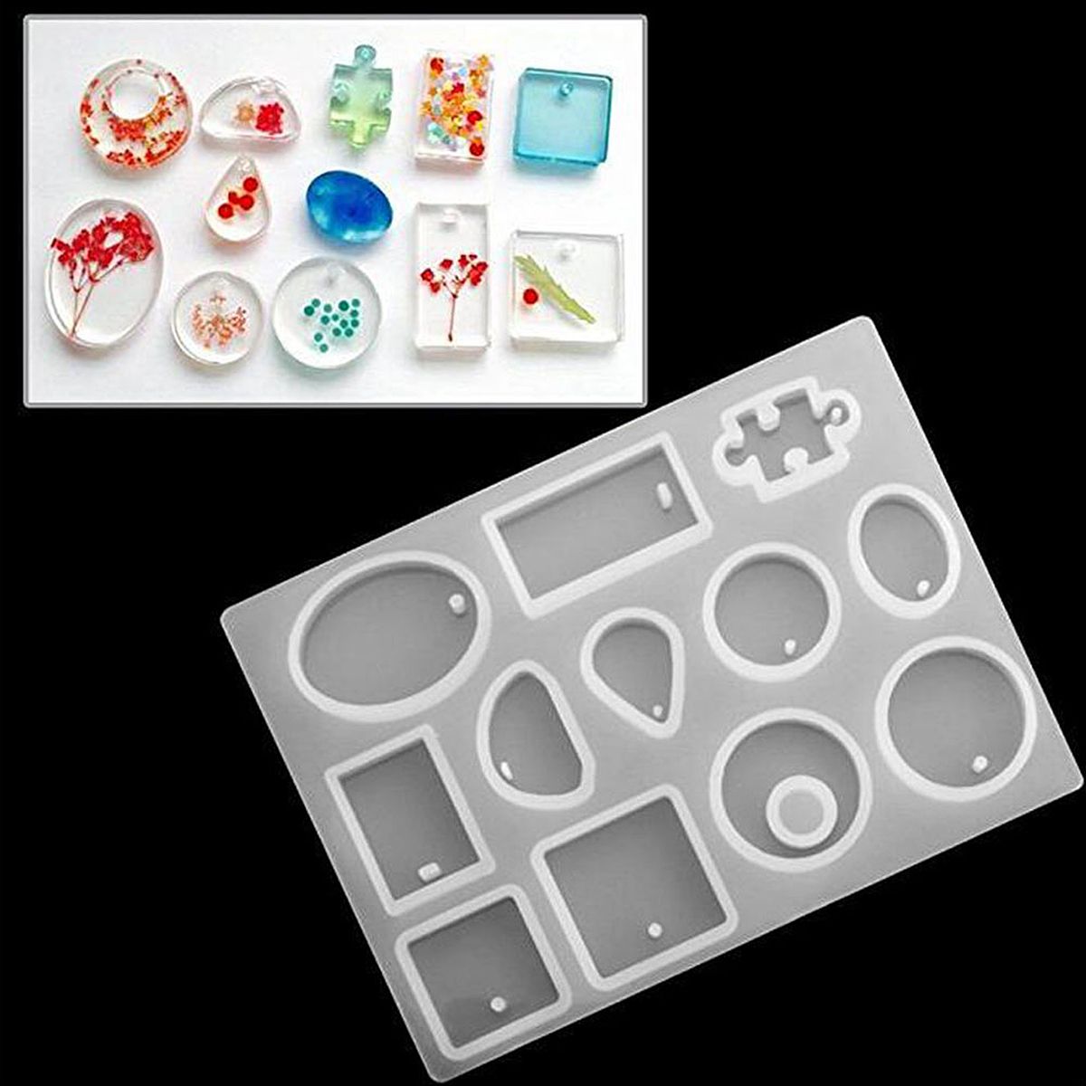 77PCS-DIY-Bracelet-Pendant-Epoxy-Mold-Set-Jewelry-Pendant-Mould-Craft-1757002