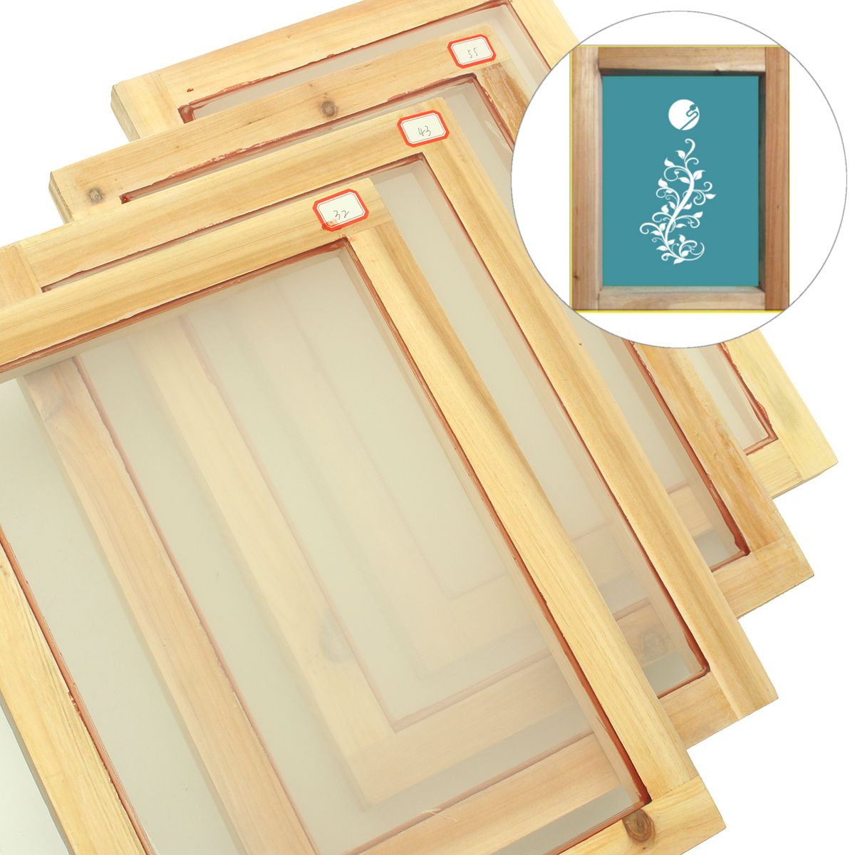 A4-Size-Screen-Printing-Frames-Fittings-32T43T55T77T-Mesh-Count-Screenprinting-1274724