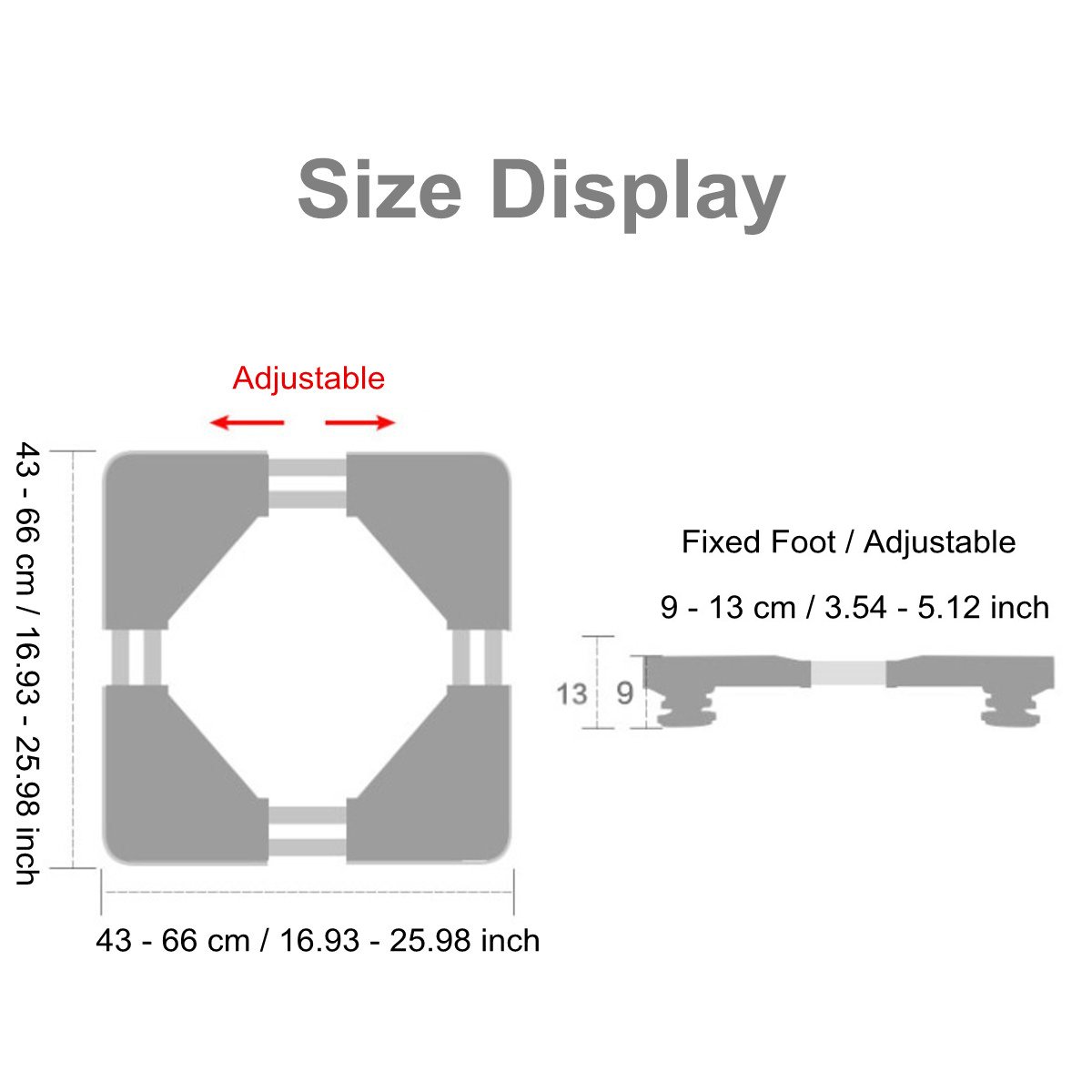 Adjustable-Washing-Machine-Rack-Refrigerator-Undercarriage-Frame-Bracket-Base-Stand-1516498