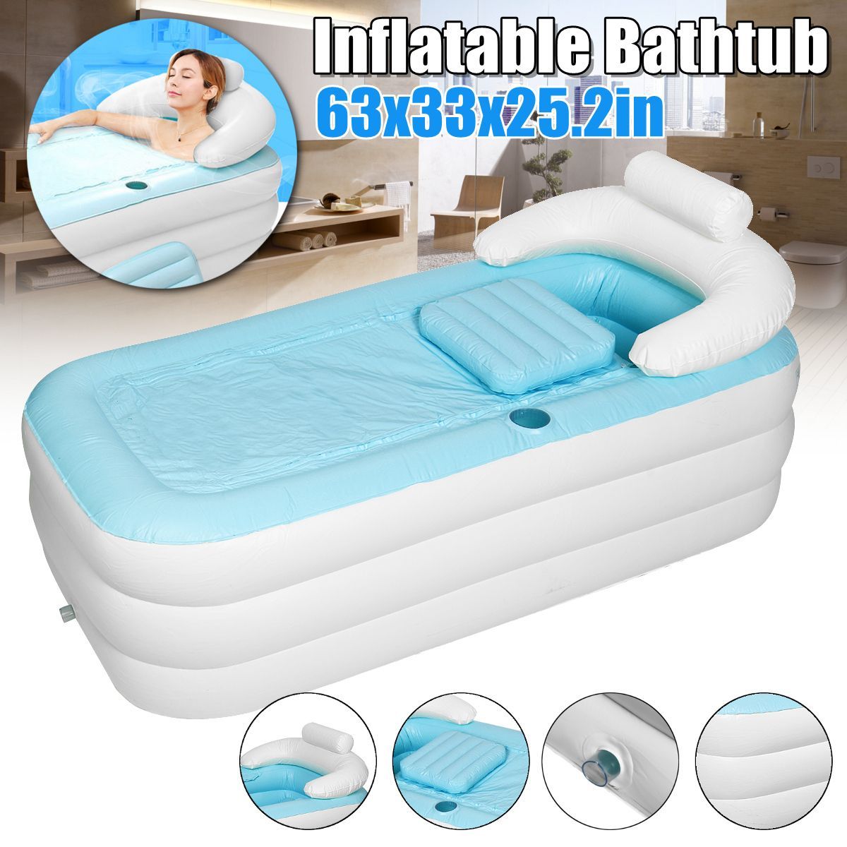 Adult--Child-PVC-Portable-Bathtub-Foldable-Inflatable-Warm-Bath-Tub-Spa-Blue-63quot-1750626