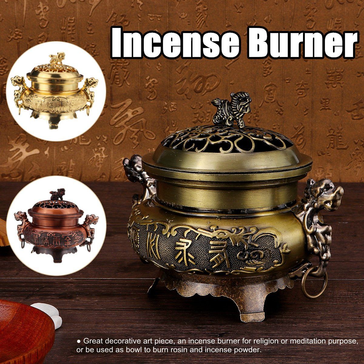 Alloy-Incense-Holder-Cone-Burner-Sandalwood-Censer-Buddhism-Meditation-Decor-1683370