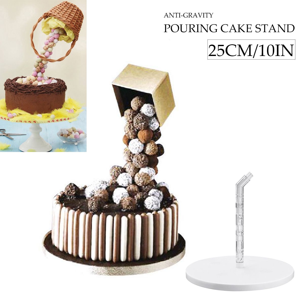 Anti-Gravity-Pouring-Cake-Frame-Kit-Fondant-Decorations-Sugar-Craft-Making-Stand-1496370