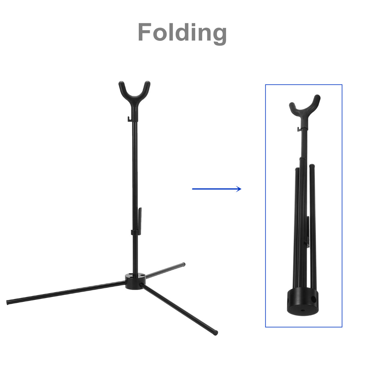 Archery-Recurve-Bow-Tripod-Stand-Folding-Collapsible-Portable-Bow-Holder-Rack-1554485