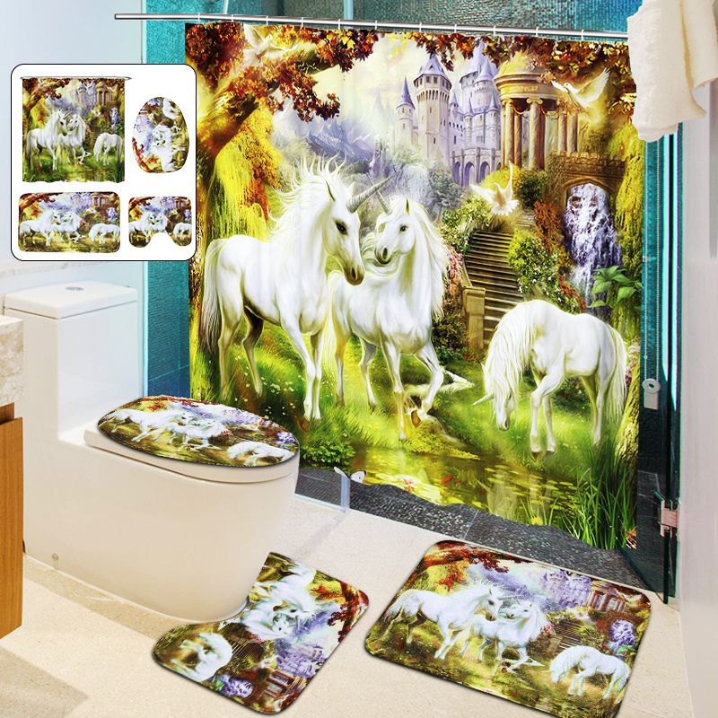 Bathroom-Non-Slip-Toilet-Lid-Seat-Cover-Bath-Mat-Pedestal-Rug-Shower-Curtain-Set-1638905