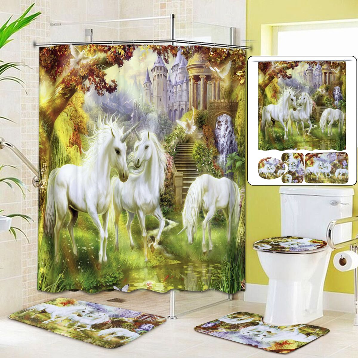 Bathroom-Non-Slip-Toilet-Lid-Seat-Cover-Bath-Mat-Pedestal-Rug-Shower-Curtain-Set-1638905