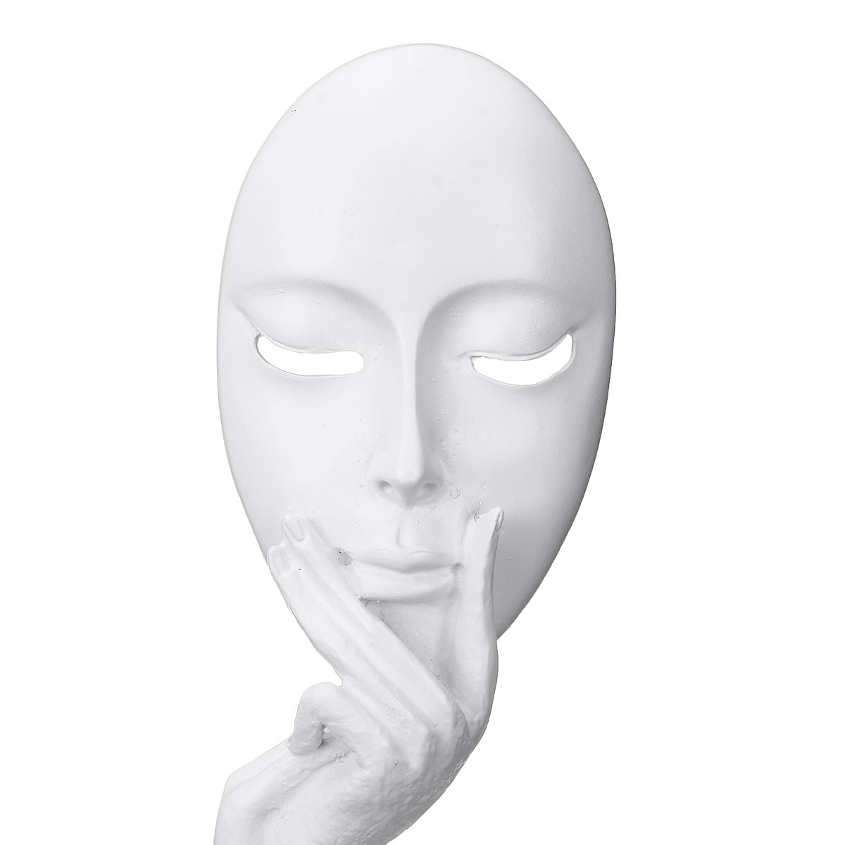 BlackWhite-Resin-Modern-Women-Face-Thinker-Statue-Abstract-Sculptures-Characters-Crafts-Handmade-Car-1439433