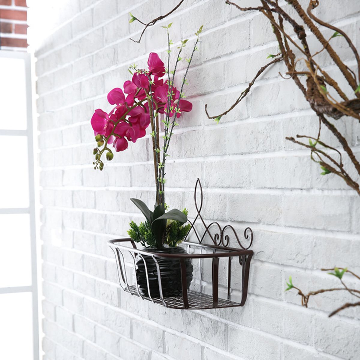 BlackWhiteBronze-SML-Iron-Flower-Pot-Stand-Small-Pot-Wall-Holder-1727480