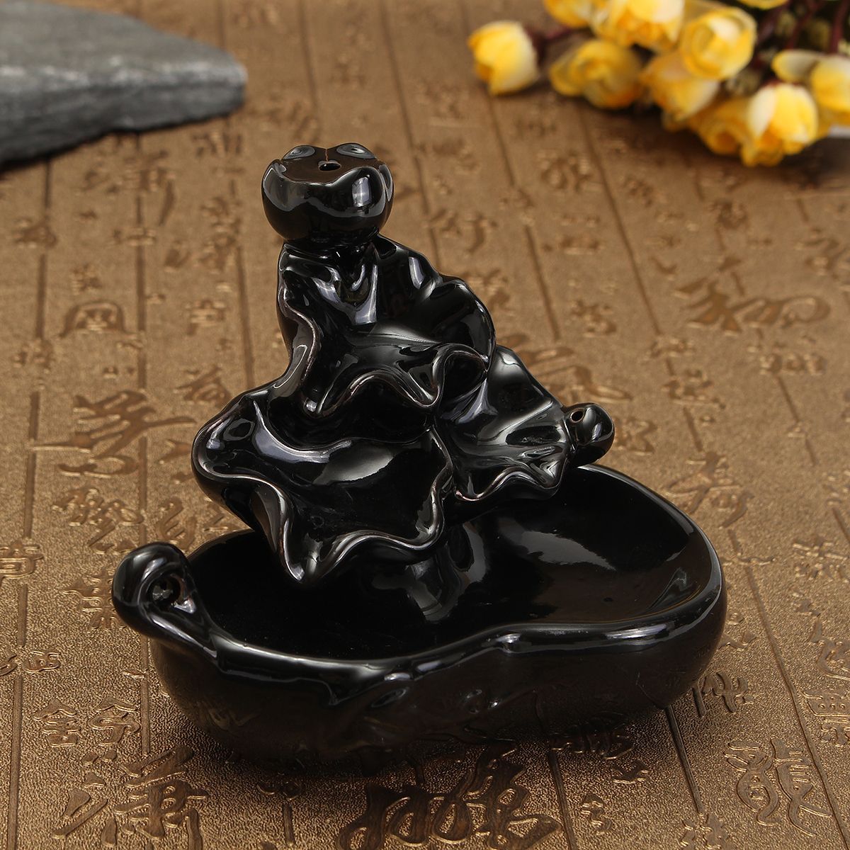 Ceramic-Incense-Cone-Burner-Smoke-Backflow-Tower-Holder-Home-Censer-Decor-1493579