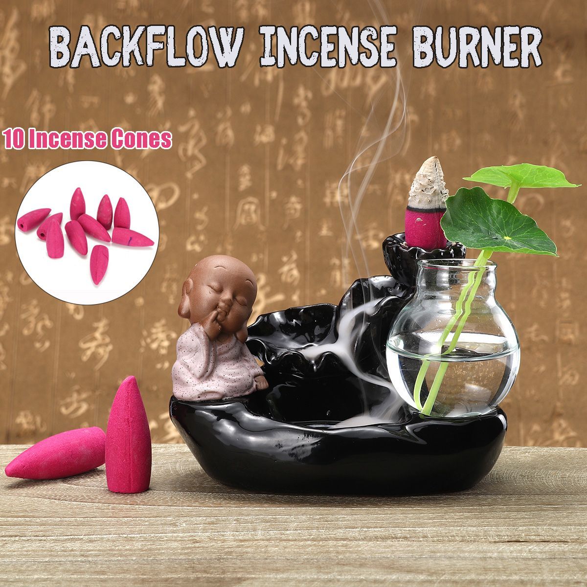 Ceramic-Small-Monk-Back-flow-Incense-Burner-Buddhist-Cone-Censer-Holder-With-Glass-Hydroponic-Pot-1400065