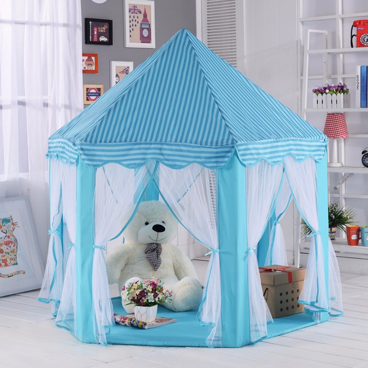 Children-Pop-Up-Play-Tent-Princess-Playhouse-Party-Christma-Gift-Decorations-LED-Light-1574109