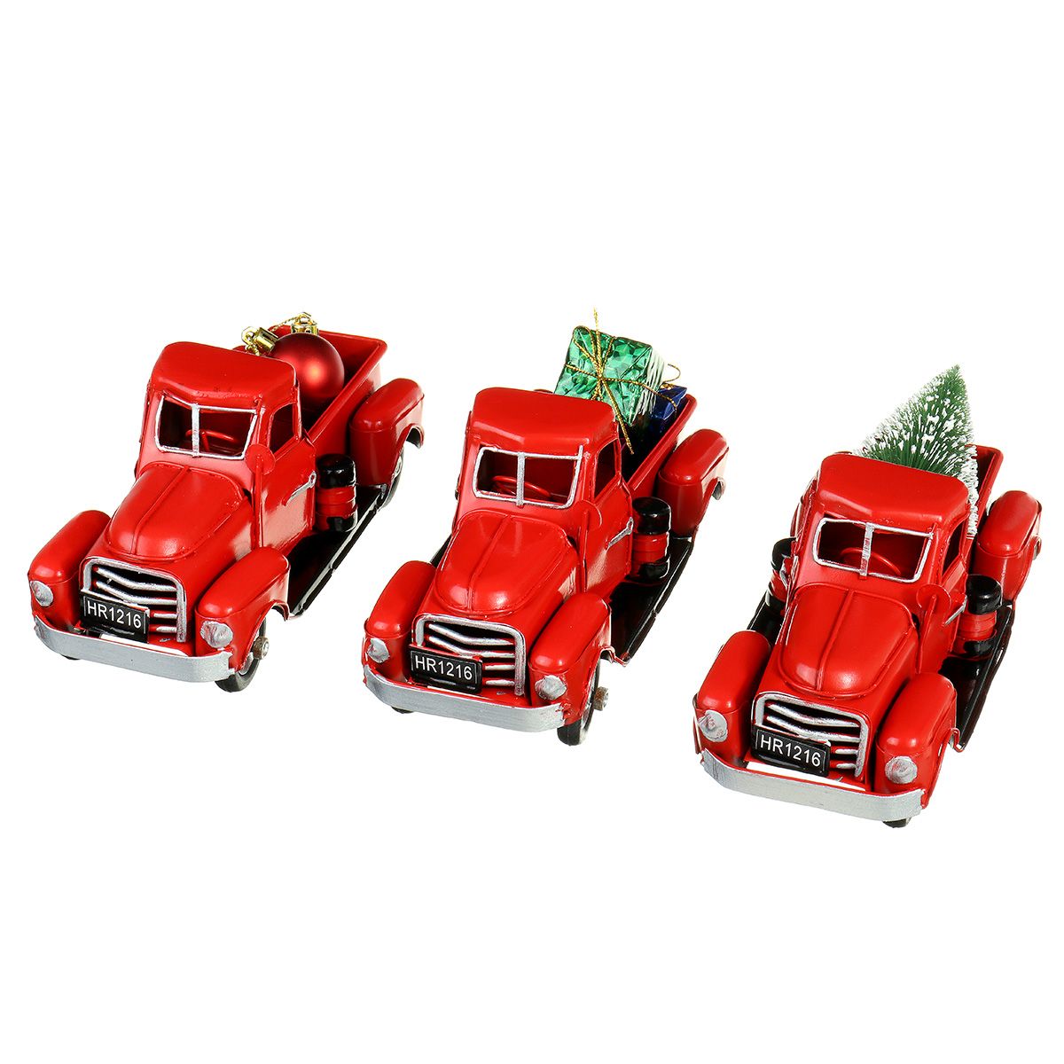 Christmas-Metal-Car-Antique-Red-Truck-Model-Vintage-Style-Party-Decorations---Gift-1605314