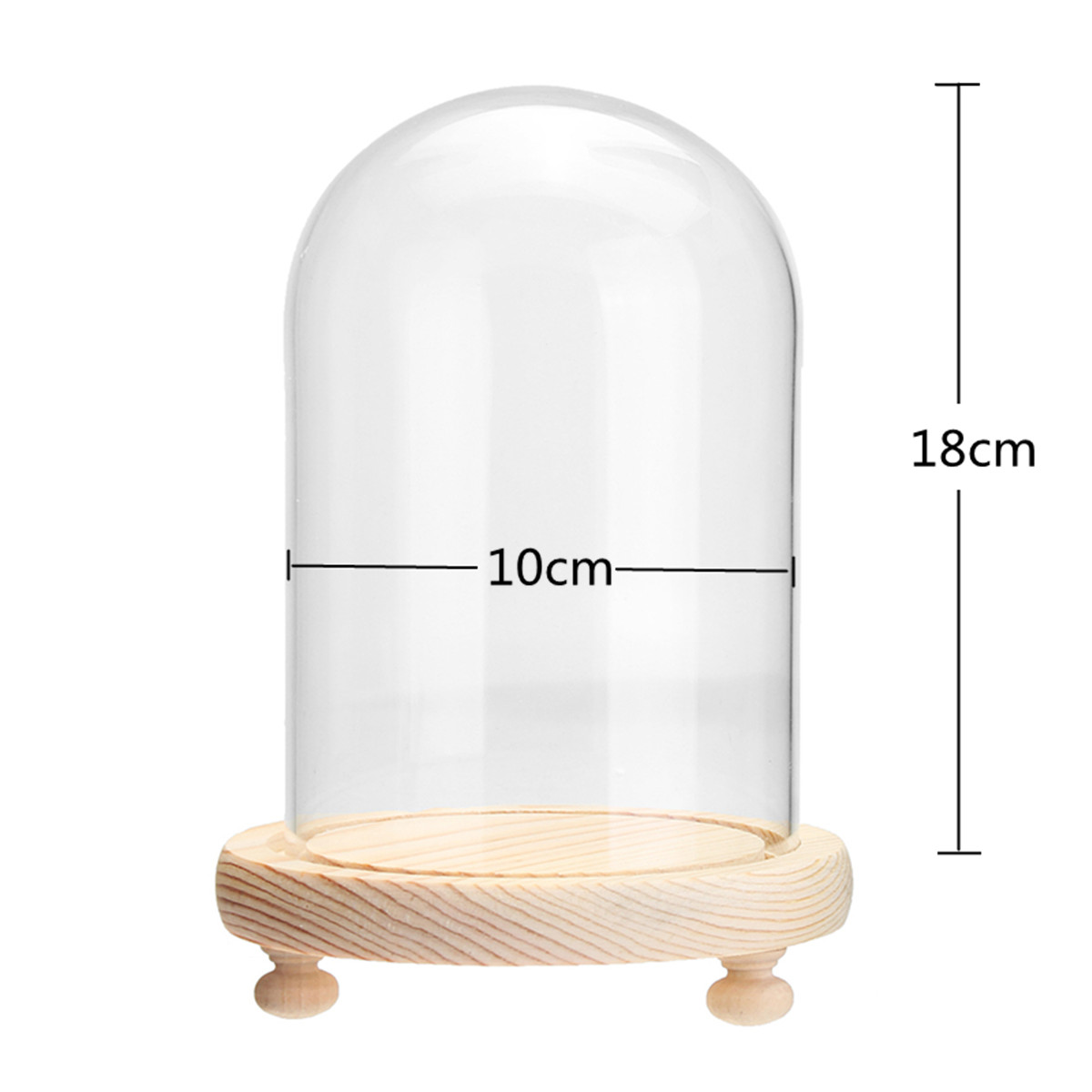 Clear-Glass-Display-Flower-Dome-Bell-Jar-Cloche-Wooden-Base-With-LED-Light-Room-Decorations-1372891