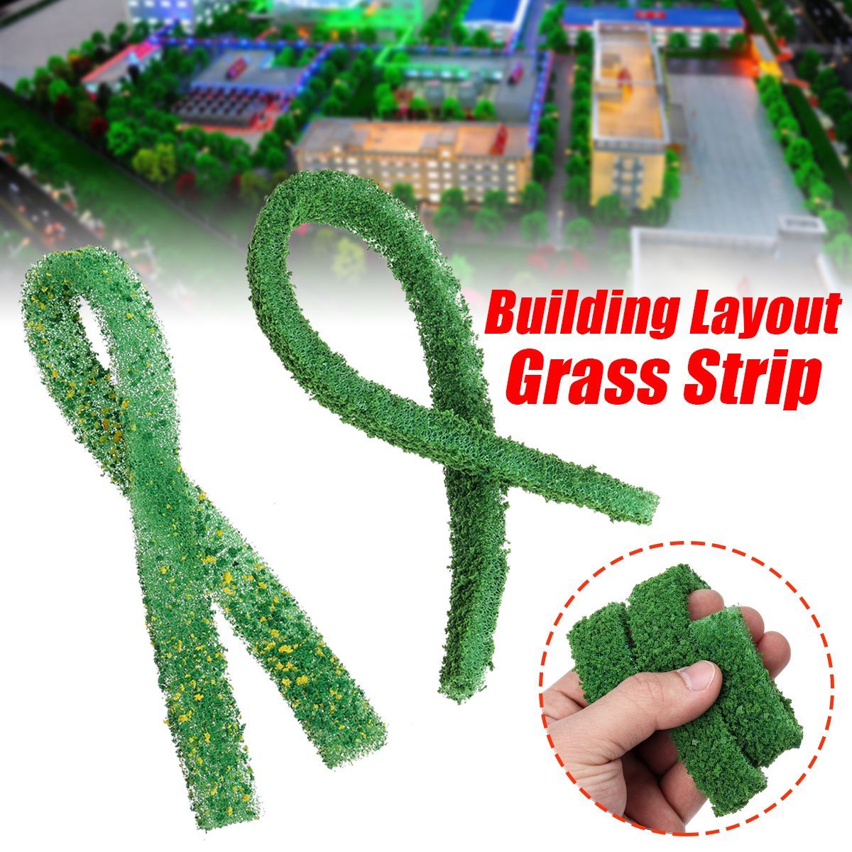 DIY-400mm-Autumn-Grass-Strips-Model-Railway-Diorama-Scenery-amp-Terrain-Decorations-1666768