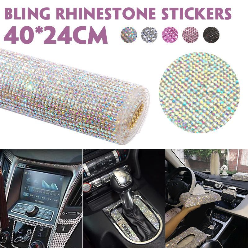 DIY-Bling-Rhinestone-Sticker-Tape-Self-Adhesive-Decal-Sheet-Car-Tablet-Decor-New-1713651