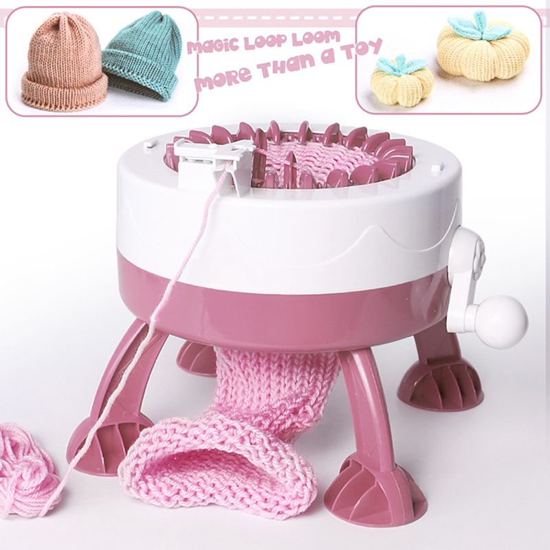 DIY-Hand-Knitting-Machine-Weaving-Loom-for-Scarf-Hat-Kids-Pretend-Play-Toys-1630501