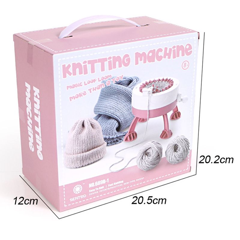 DIY-Hand-Knitting-Machine-Weaving-Loom-for-Scarf-Hat-Kids-Pretend-Play-Toys-1630501