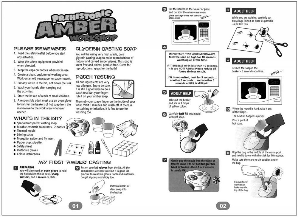 DIY-Insect-Amber-Science-Education-Experiment-Amber-Set-Kids-Students-Handmade-Craft-Prehistorical-T-1535655