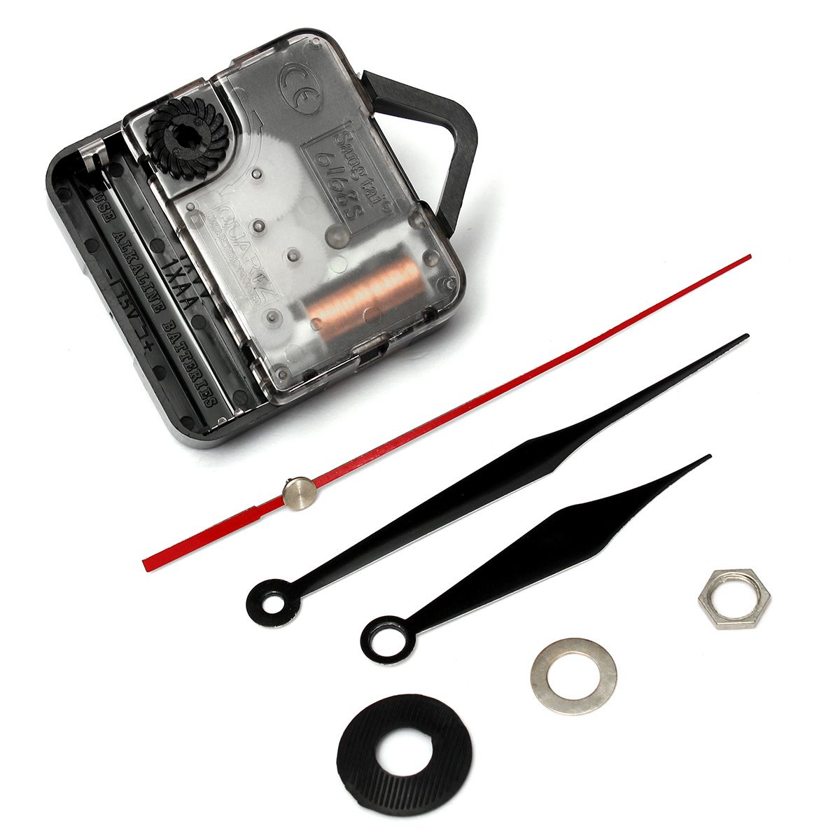 DIY-Wall-Quartz-Clock-Movement-Black-and-Red-Hands-Mechanism-Repair-Tool-Parts-1304960