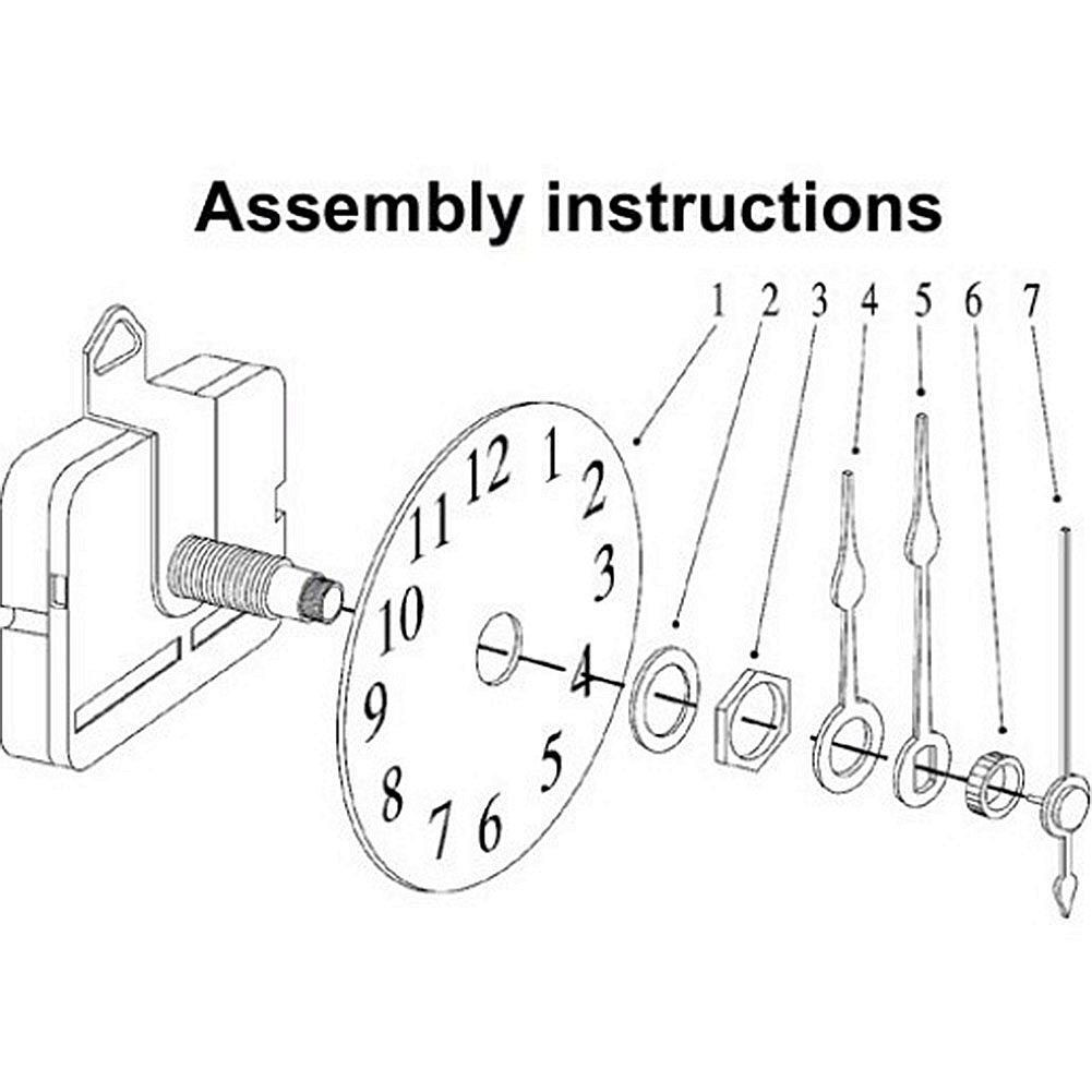 DIY-Wall-Quartz-Clock-Movement-Black-and-Red-Hands-Mechanism-Repair-Tool-Parts-1304960