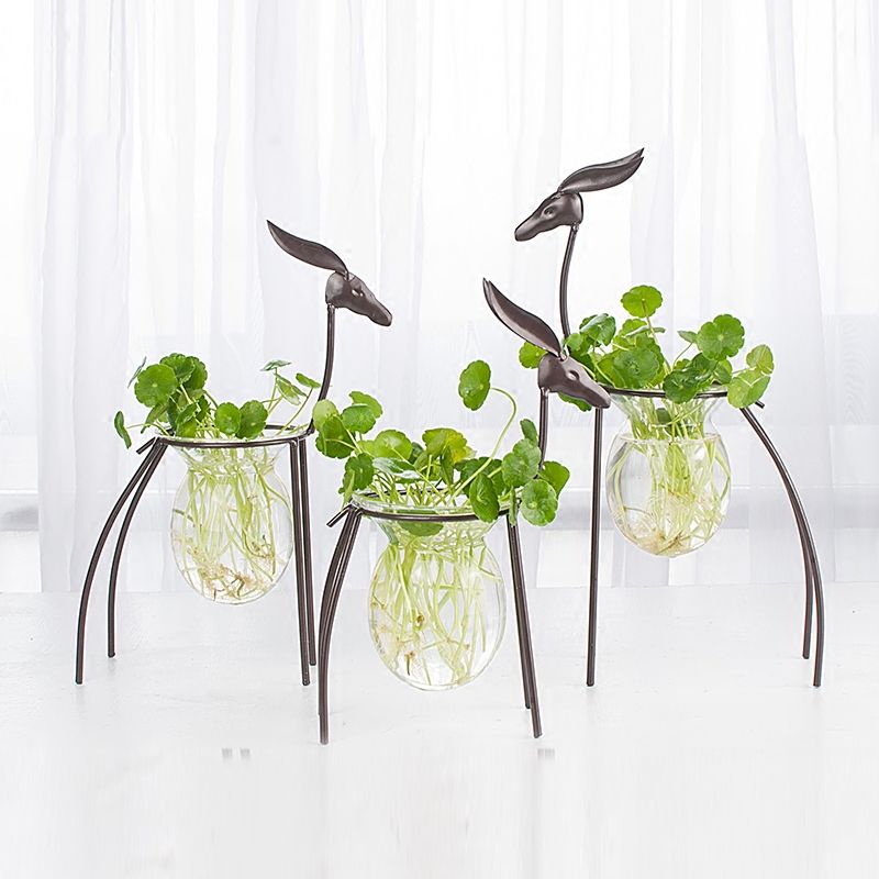 Deer-Hydroponic-Container-European-Ornaments-Transparent-Flower-Vase-Plant-Pot-1412035