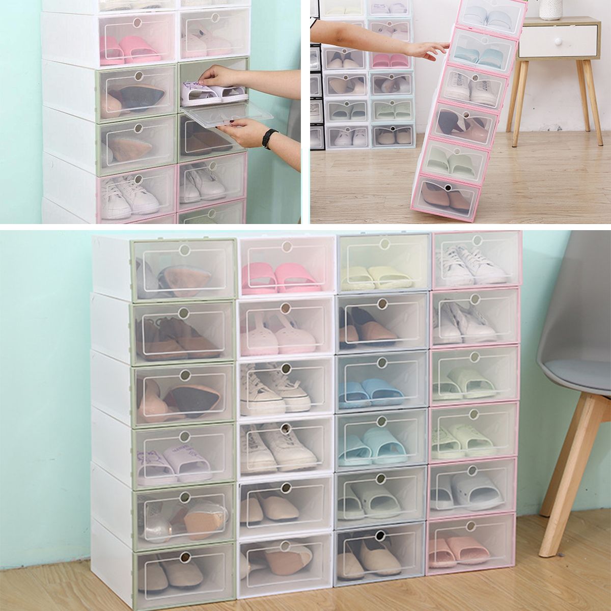 Filp-Cover-Foldable-Clear-Plastic-Shoe-Racks-Boxes-Storage-Organizer-Stackable-Tidy-Single-Box-1426210