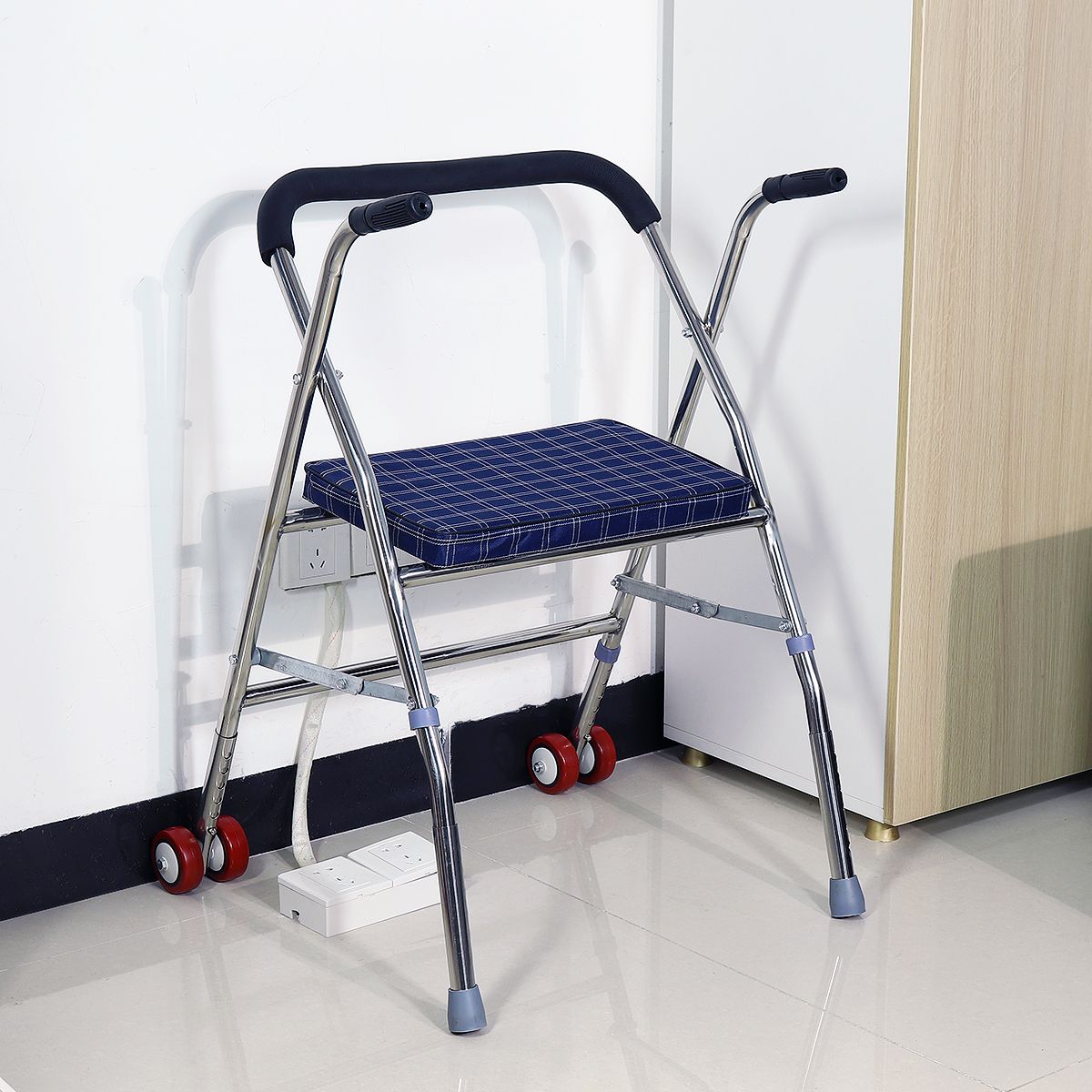 Folding-Adult-Walker-Stainless-Steel-Walking-Frame-Elderly-Medical-Mobility-Aid-1749025