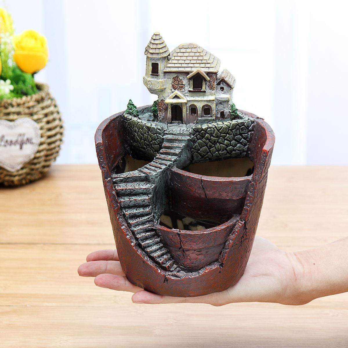 Garden-Resin-Succulent-Plant-Herb-Flower-Basket-Plant-Pot-Trough-Box-Home-Decorations-1572362