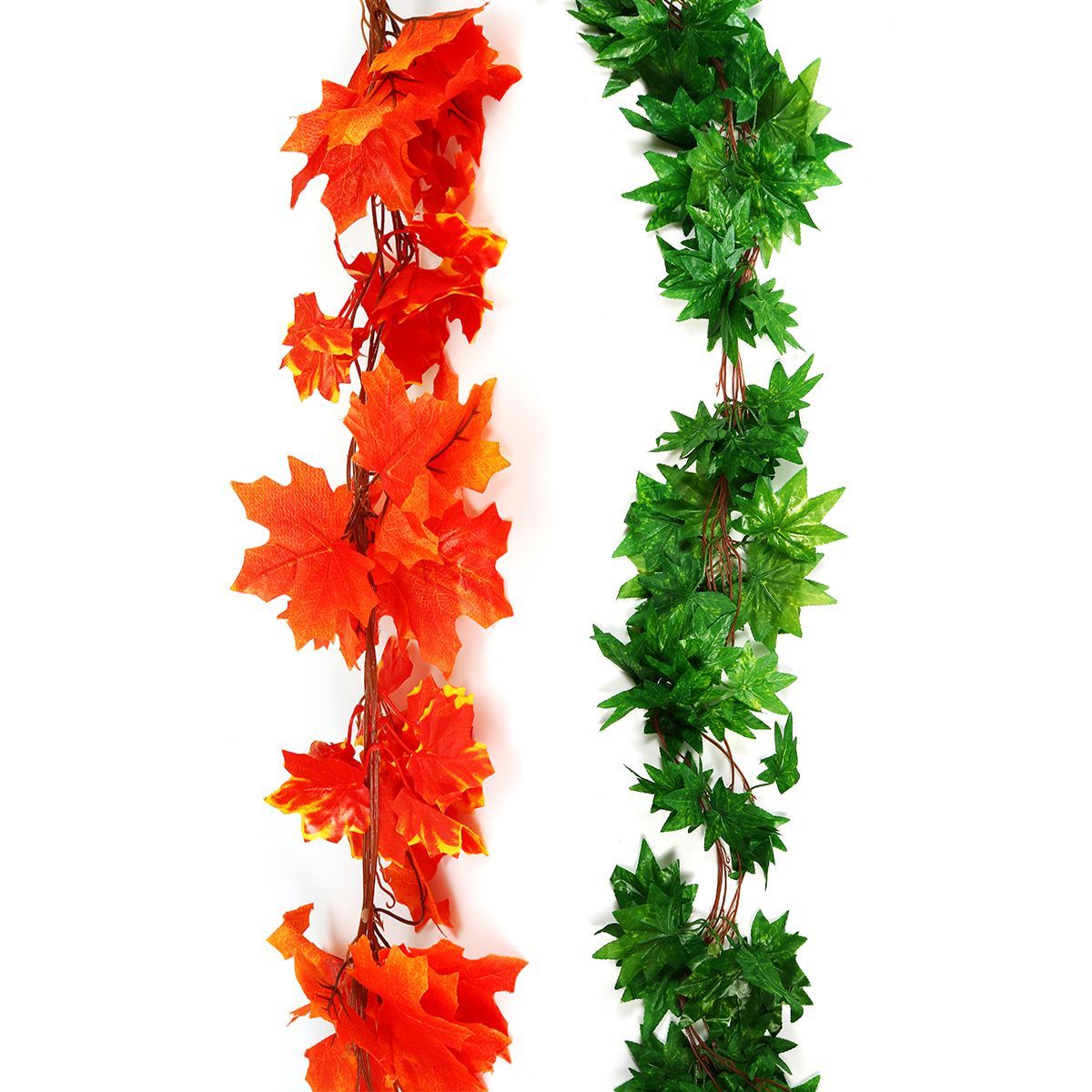 GreenRed-Maple-Leaf-Artificial-Vine-Garland-Foliage-Plant-Wedding-Party-Decor-1714788