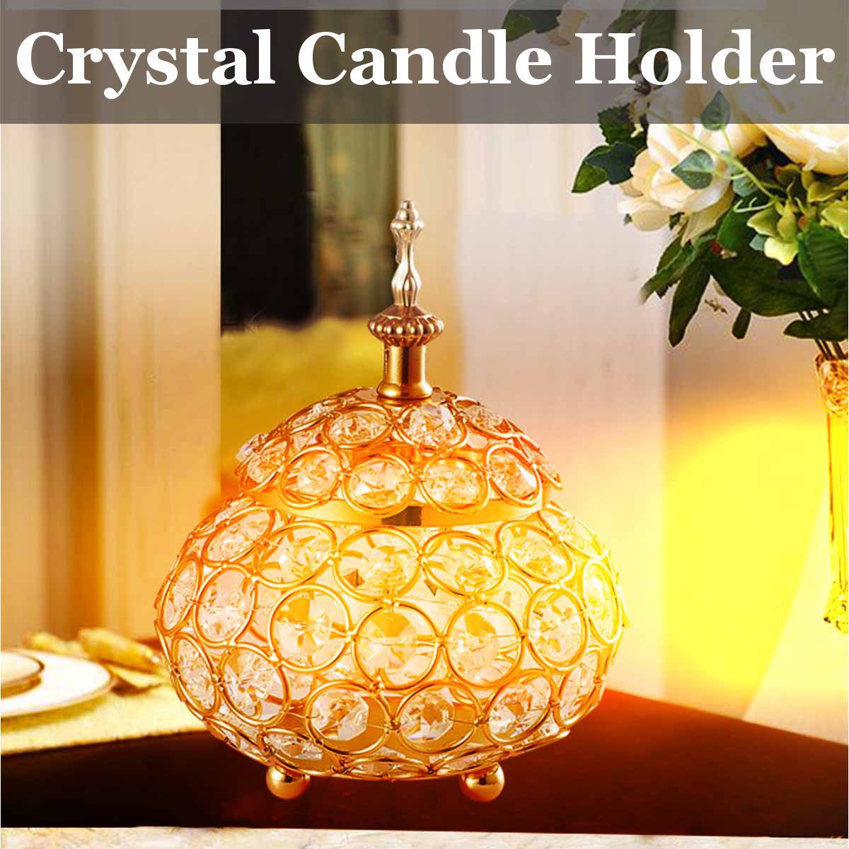 Hollow-Crystal-Tealight-Candle-Lantern-Holders-Gold-Silver-Party-Dinner-Table-Centerpieces-Home-Wedd-1724774