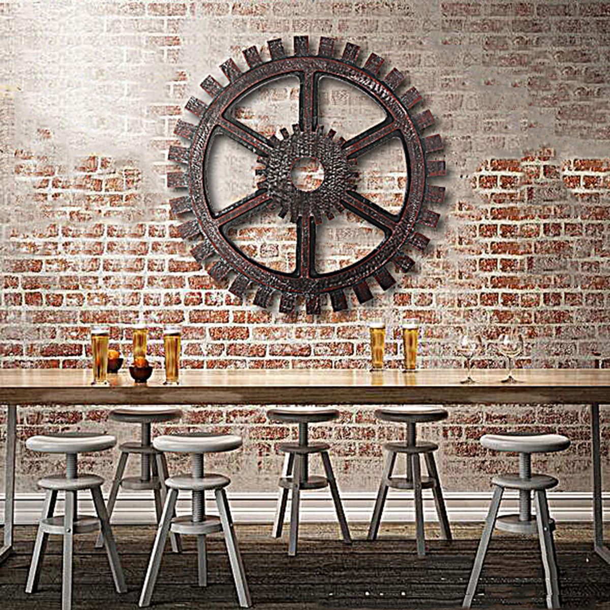 Industrial-Style-Wooden-Gear-Wall-Decor-Antique-Home-Bar-Pub-Hanging-Art-Decor-40cm-1163965