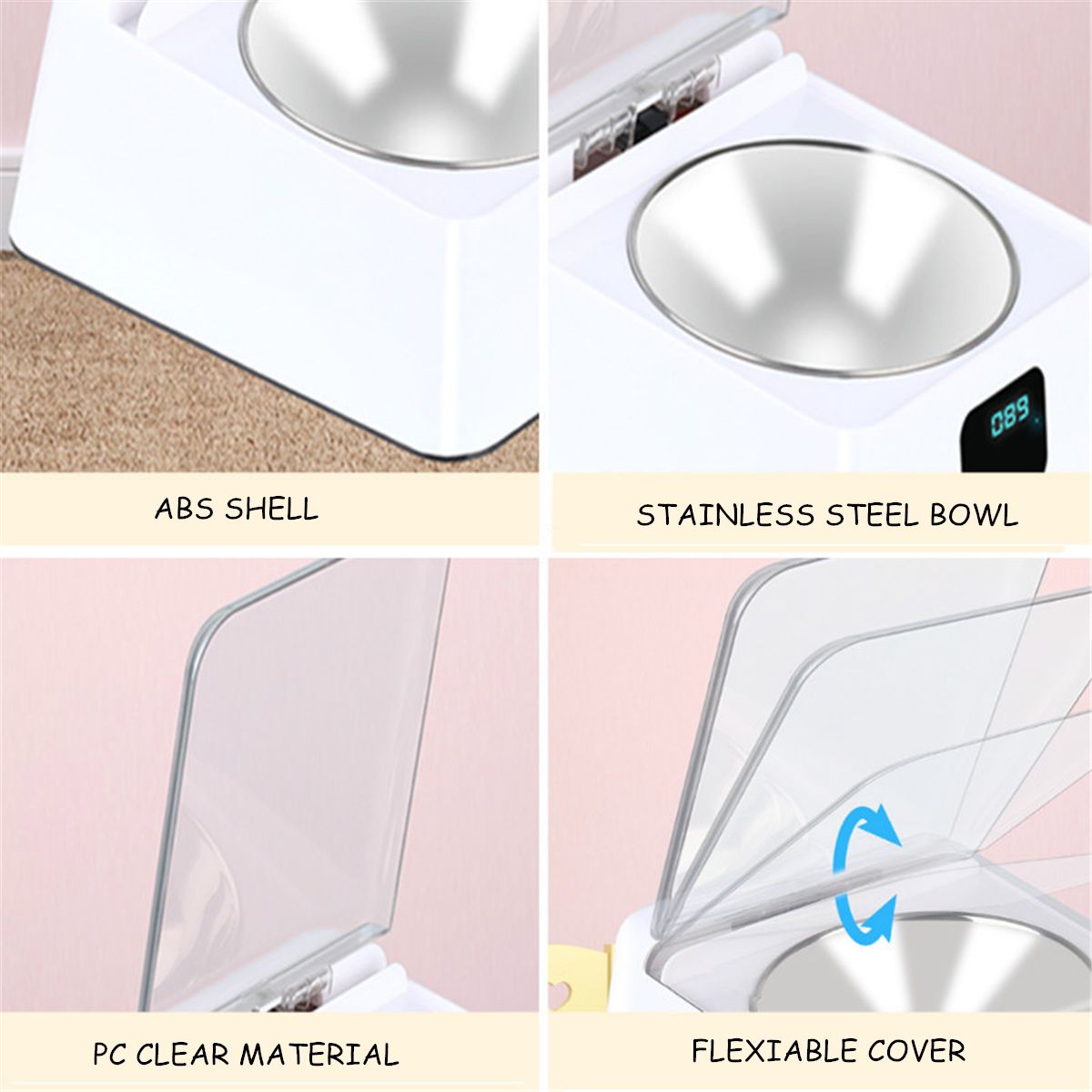 Infra-Red-Sensor-Automatic-Pet-Feeder-Stainless-Steel-Bowl-Dispenser-Smart-Dish-1568986