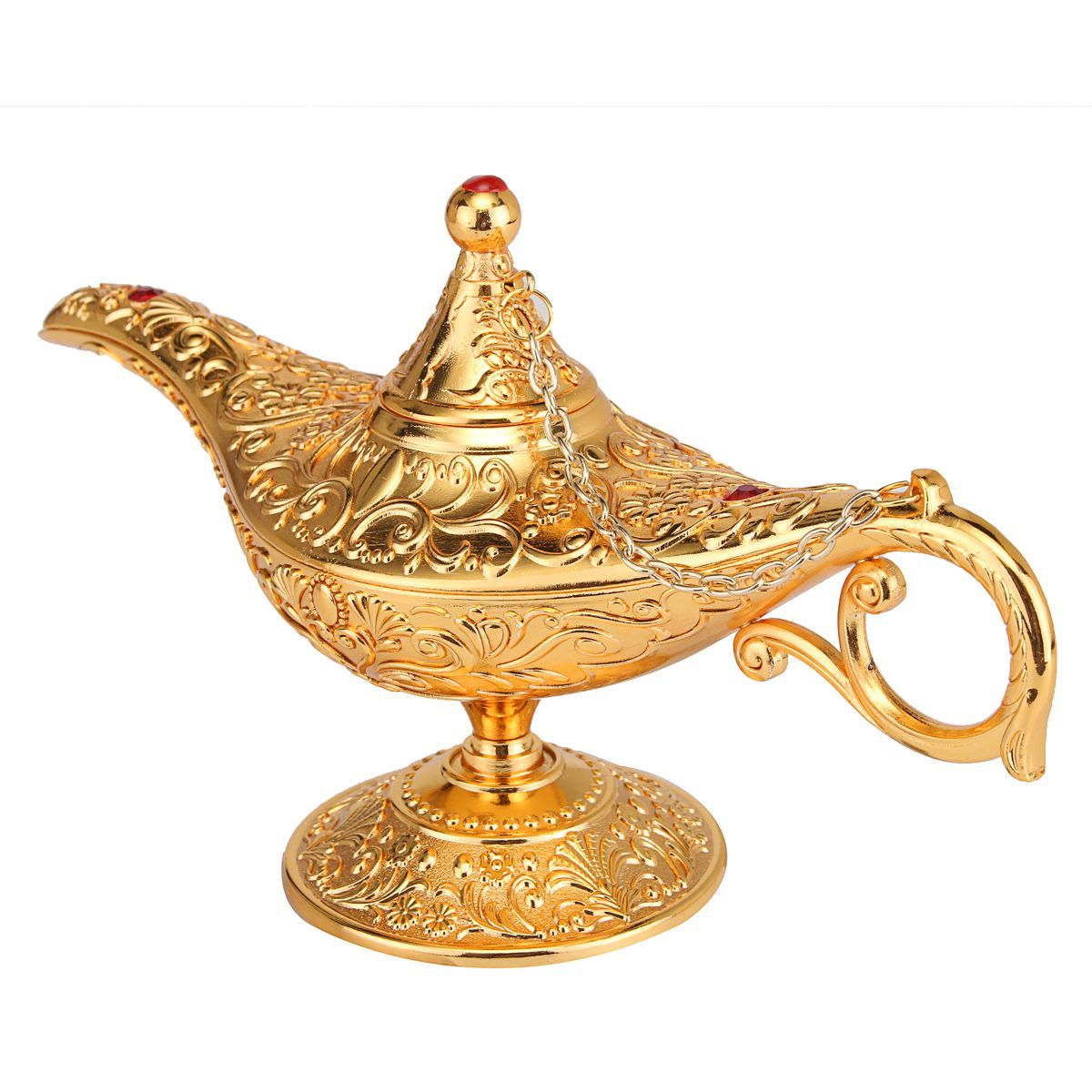 Large-Metal-Carved-Wishing-Desk-Lamp-Aladdin-Light-Wish-Pot-Collectable-Saving-1634830