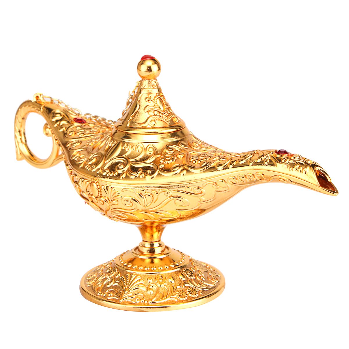 Large-Metal-Carved-Wishing-Desk-Lamp-Aladdin-Light-Wish-Pot-Collectable-Saving-1634830